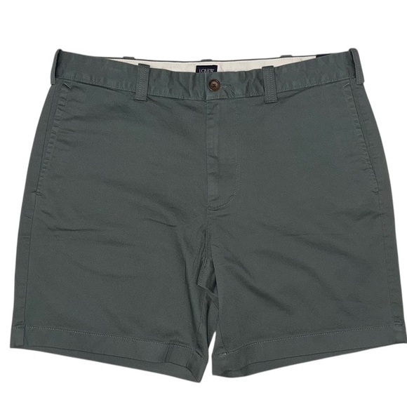 J. Crew ~ Men’s Dark Eucalyptus Green Chino Shorts L0923 ~ Size 34 ~ NWT - Picture 4 of 10